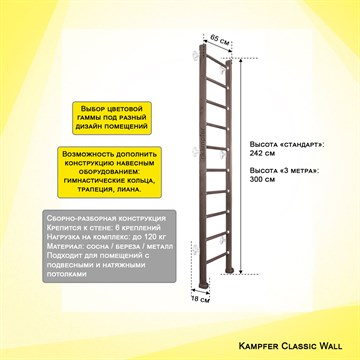 Kampfer Classic Wall шведская стенка Kampfer Classic Wall